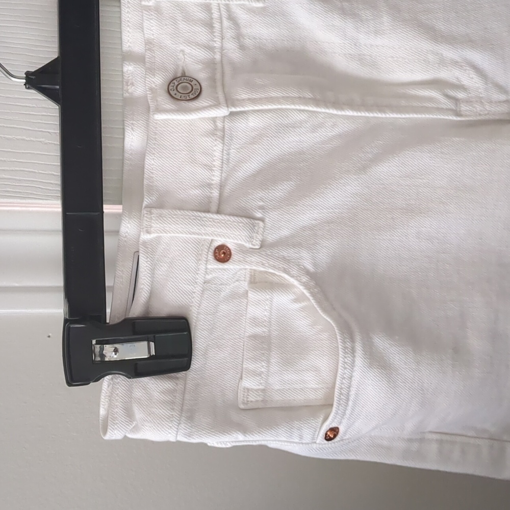 Gap White Wide-Leg Women's Jeans | High Rise Stride Ankle | 26S/2P - Picture 3 of 4